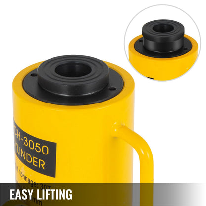 30T Hydraulic Cylinder Jack, 50mm Ram, 10.8kg Capacity, Versatile Use
