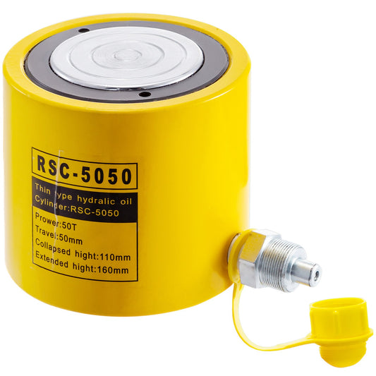 50T 2" Stroke Single Acting Hydraulic Cylinder Jack Ram