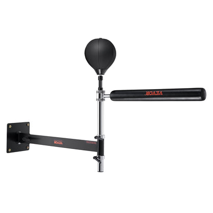 VEVOR Wall Mount Boxing Spinning Bar, Spinning Bar with Punching Ball, Adjustable