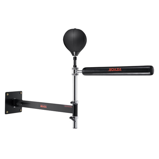 VEVOR Wall Mount Boxing Spinning Bar, Spinning Bar with Punching Ball, Adjustable