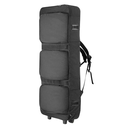 88 Key Keyboard Case, 1040 x 430 x 130 mm Interior, Padded Rolling Piano Case with Wheels, Sturdy Handle, 3-Pocket Storage, Gig Bag with Smooth Wheels, for 88 Note Keyboards and Electric Pianos