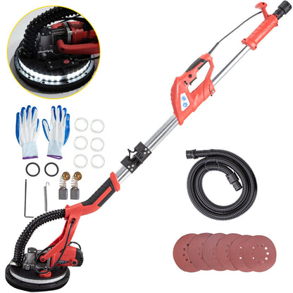 Vevor Drywall Sander Electric Drywall Sander 750W Foldable Wall Sander LED Strip