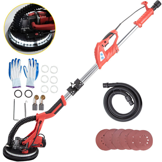 Vevor Drywall Sander Electric Drywall Sander 750W Foldable Wall Sander LED Strip
