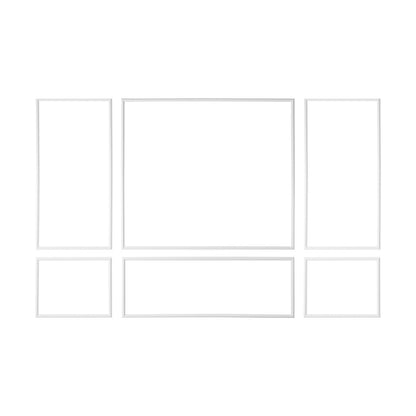 Wall Molding 3 Pack, Wainscoting Panels Kit, Lightweight Paintable Polystyrene, Easy to Install Accent Wall Trim for Interior Décor Living Room, Bedroom, Home, White (79x160 + 79x61 cm)