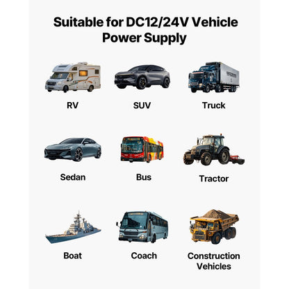 Diesel Heater Portable Diesel Air Heater 8KW DC 12V/24V 5 L Fuel Tank