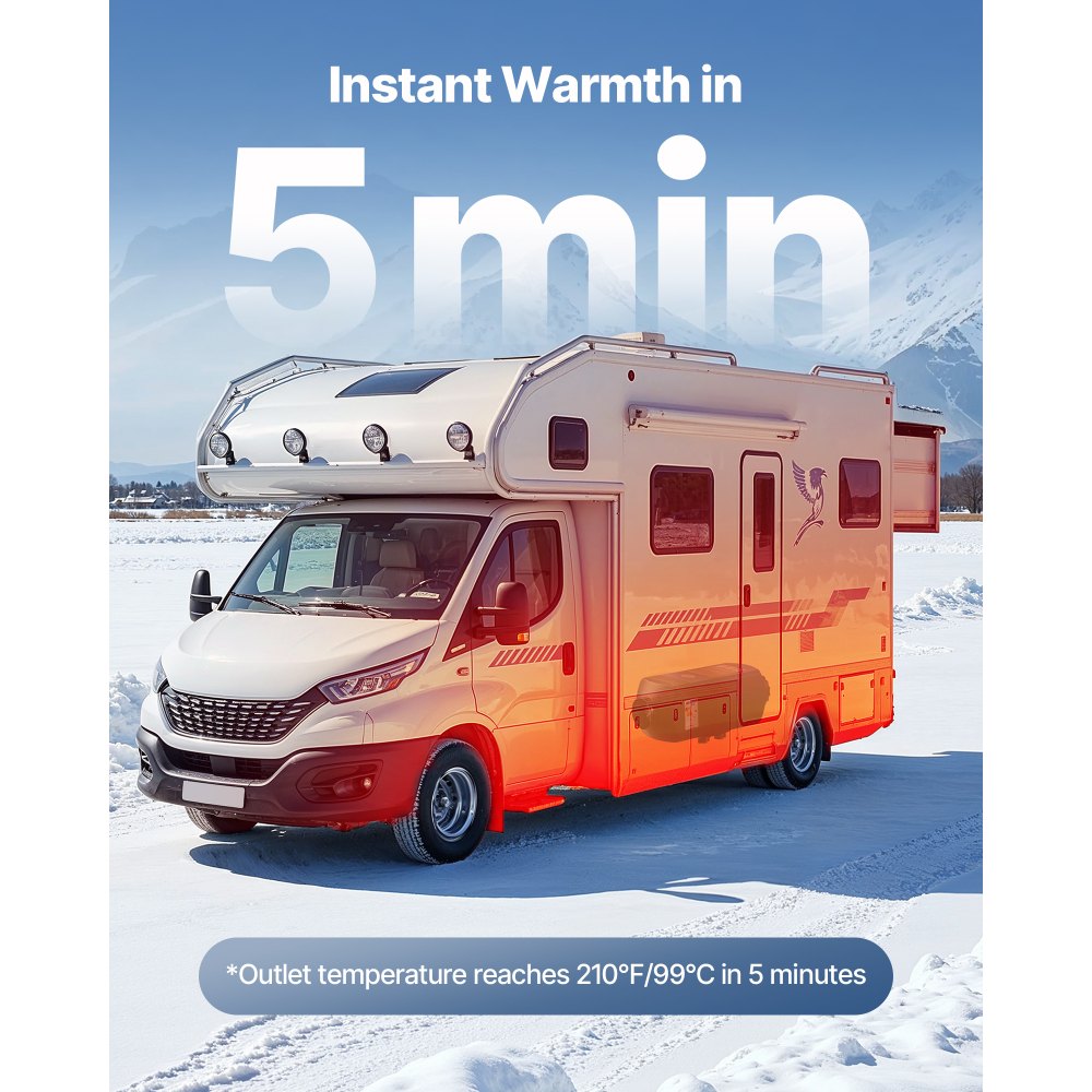 Diesel Heater Portable Diesel Air Heater 8KW DC 12V/24V 10 L Large Tank