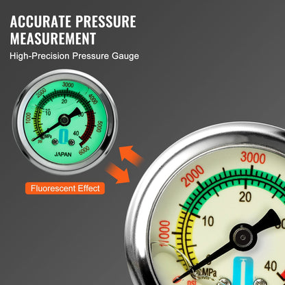 High-Pressure PCP Hand Pump, 3-Stage, 30 Mpa, 4500 PSI for Airguns & Paintball