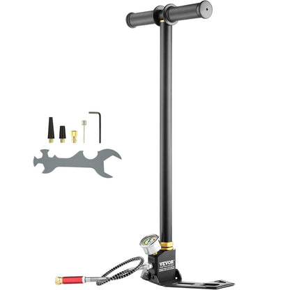 High-Pressure PCP Hand Pump, 3-Stage, 30 Mpa, 4500 PSI for Airguns & Paintball