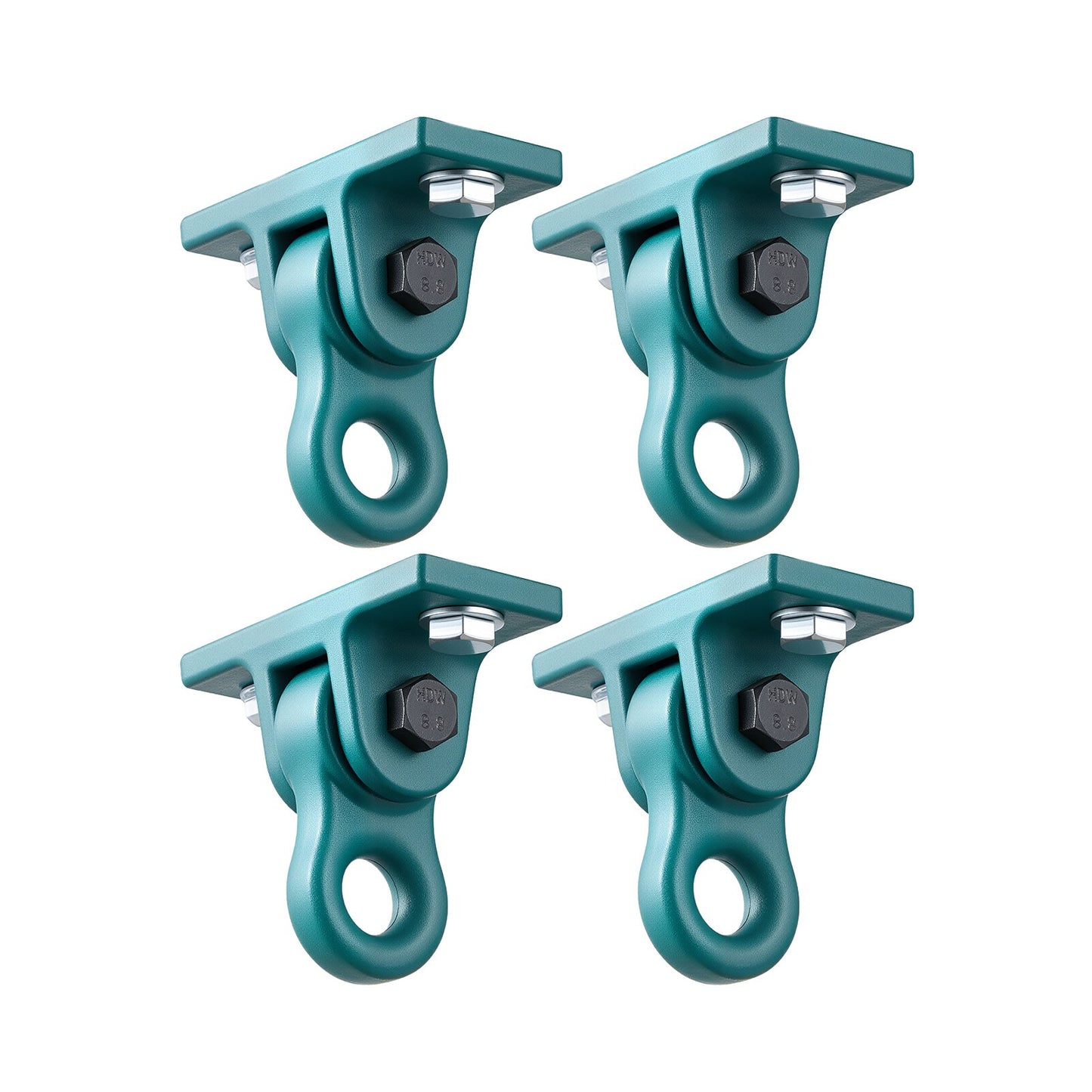 Swing Hangers, 4 Pack Heavy Duty Swing Brackets, 2268 kg Capacity, Screws Bolts Included, Smooth Dual Bearing, Aluminum Alloy Hangers, for Playground Porch Yoga Chair Wooden Indoor Outdoor