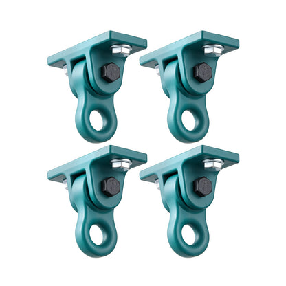 Swing Hangers, 4 Pack Heavy Duty Swing Brackets, 2268 kg Capacity, Screws Bolts Included, Smooth Dual Bearing, Aluminum Alloy Hangers, for Playground Porch Yoga Chair Wooden Indoor Outdoor