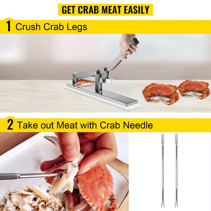 Stone Crab Cracker & Seafood Tools Set, Stainless Steel & Aluminum, 3 kg