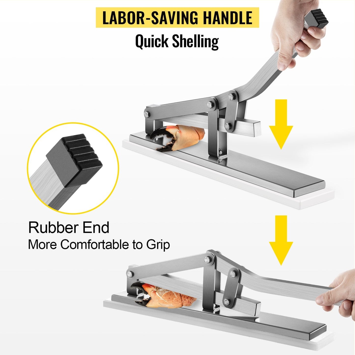 Stone Crab Cracker & Seafood Tools Set, Stainless Steel & Aluminum, 3 kg