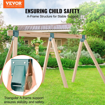 VEVOR A-Frame Middle Swing Set Brackets, Heavy Duty Carbon Steel Swing Set Hardware