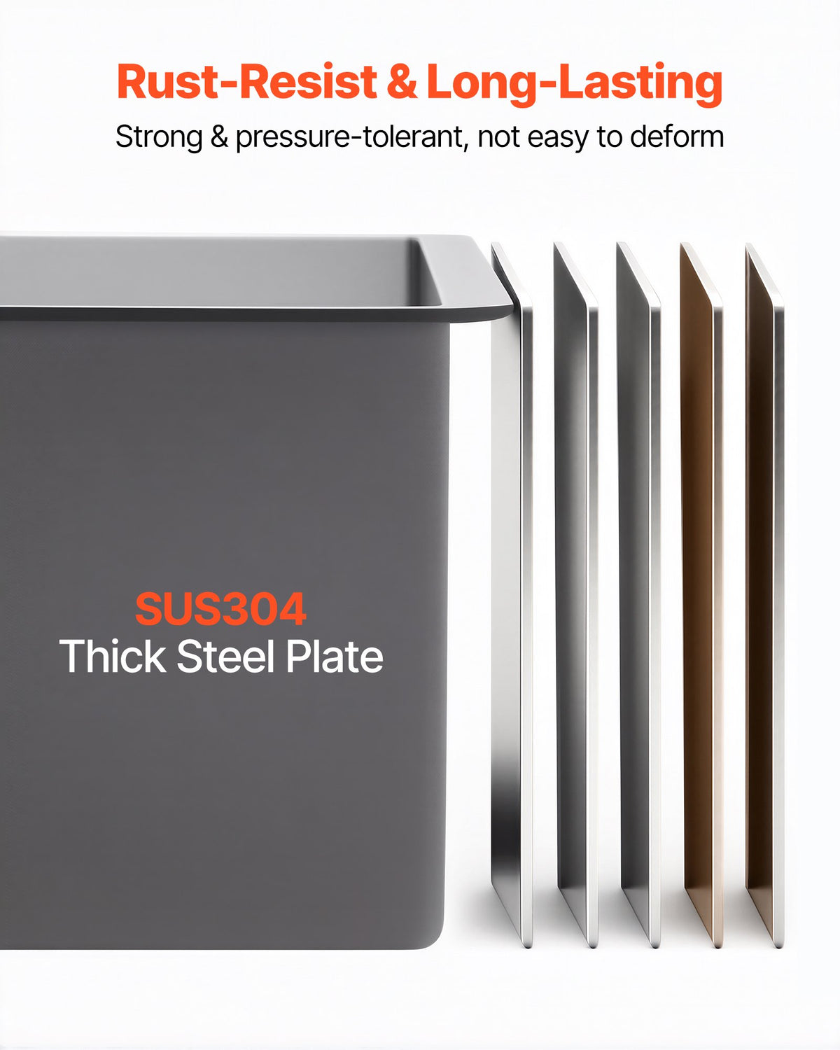 84 cm Kitchen Undermount Single Bowl Sinks, Stainless Steel Drop-In Farmhouse Basin with Ledge & Accessories, Household Dishwasher Sinks for RV, Prep Kitchen, Laundry Room, Bar