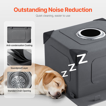 VEVOR 15" Kitchen Sink Top Mount Single Bowl Drop-In Basin Stainless Steel Bar