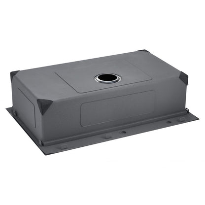 VEVOR 33" Kitchen Sink Top Mount Single Bowl Drop-In Basin Stainless Steel Bar