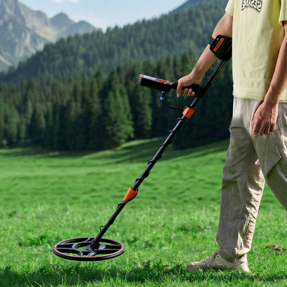 Waterproof Metal Detector, 304.8 mm, Professional High Accuracy Gold Detector for Adults, with Display, Wireless Headphones, 7 Modes, Adjustable Length, for Detecting Gold Treasure Hunting, IP68
