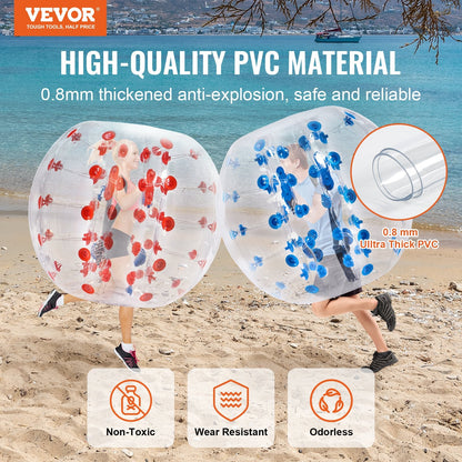 Inflatable Bumper Balls 2-Pack, 1.2m Sumo Zorb for Teens & Adults, Outdoor Fun