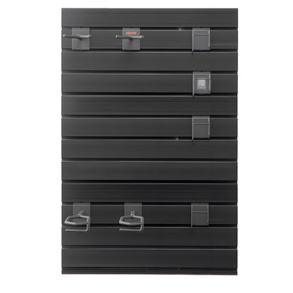 Gun Rack, Wall Mount, Tactical Rifle Shotgun Handgun Storage, Heavy-Duty PVC Panels & Steel Wall Racks, Securely Holds up to 2 Rifles & 4 Pistols, Modular Firearms Gun Gear Accessories Organizer