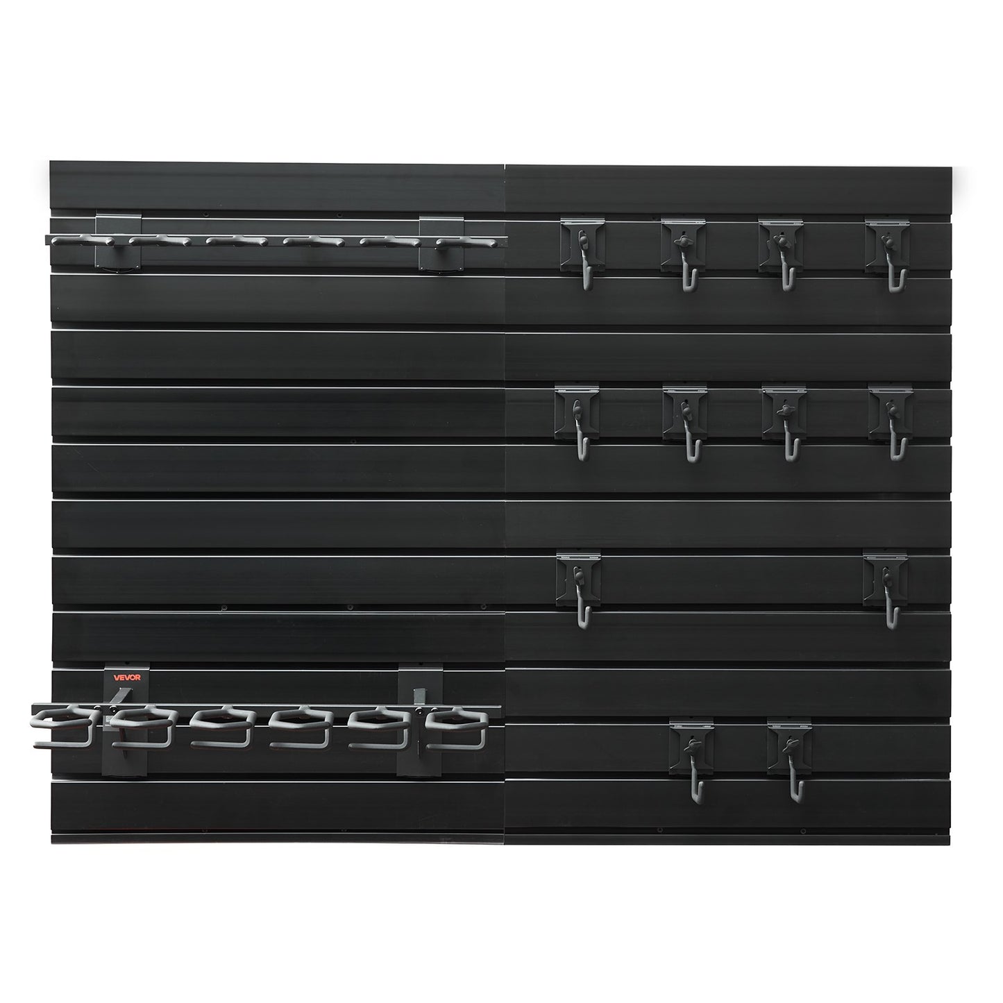 Gun Rack, Wall Mount, Heavy-Duty Steel Tactical Rifle Carbine Shotgun Handgun Storage Rack, Securely Holds up to 6 Rifles and 6 Pistols, Modular Firearms Gun Wall Gear Accessories Organizer