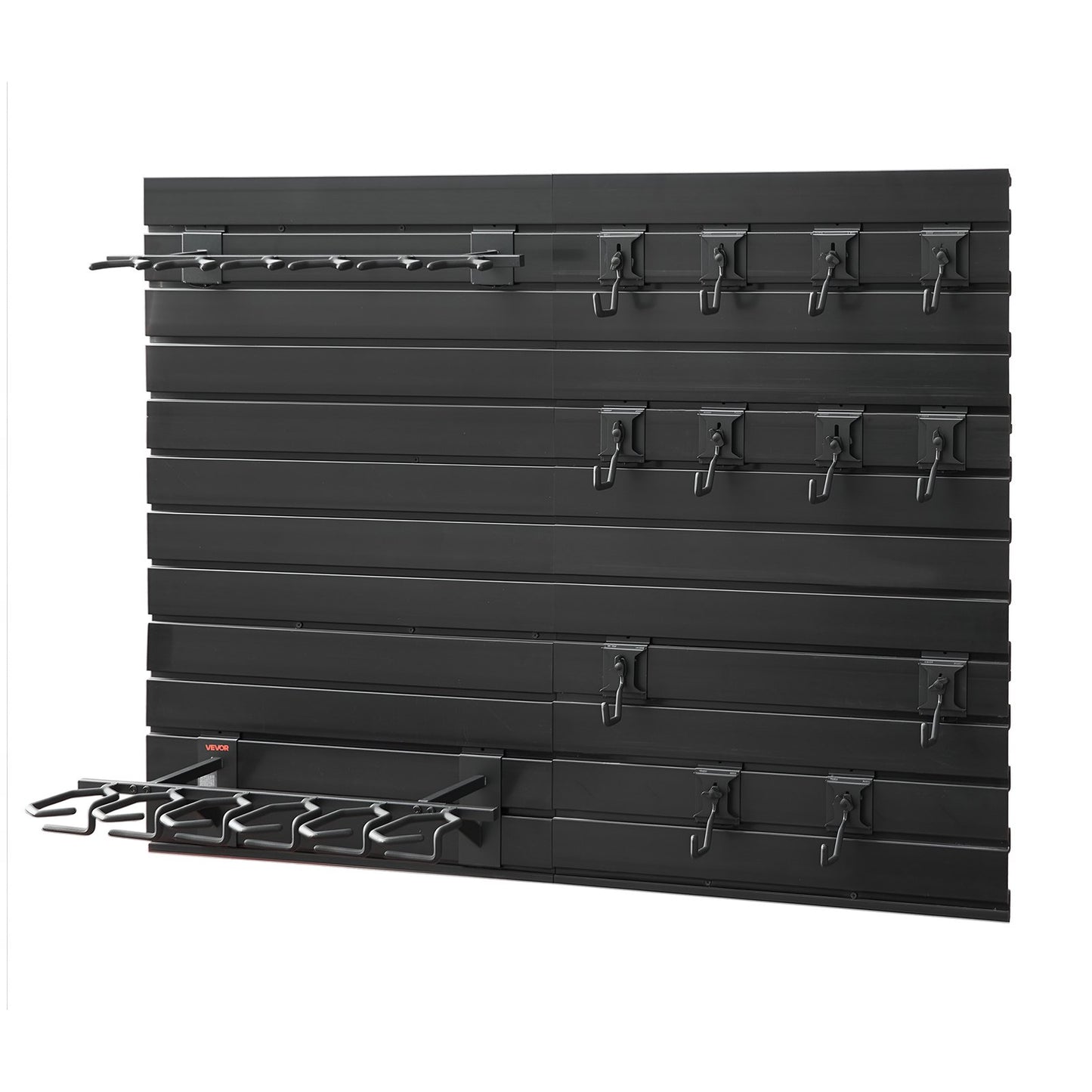 Gun Rack, Wall Mount, Heavy-Duty Steel Tactical Rifle Carbine Shotgun Handgun Storage Rack, Securely Holds up to 6 Rifles and 6 Pistols, Modular Firearms Gun Wall Gear Accessories Organizer