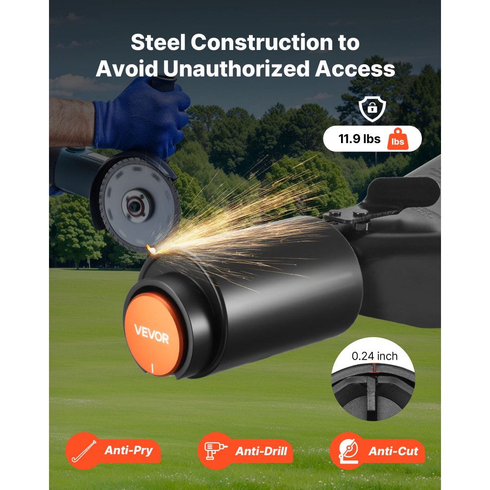 Trailer Coupler Lock Fits 50.6 & 58.6 mm Couplers Heavy Duty Hitch Lock