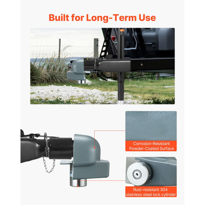 Trailer Lock Fits 58.6 mm Cast/Bulldog Trailer Couplers Hitch Lock
