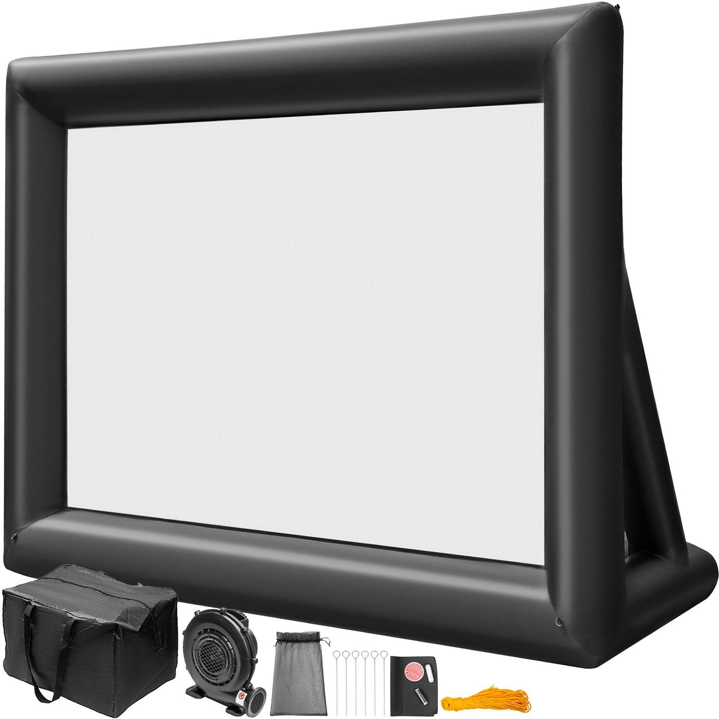 6x4m Inflatable Outdoor Movie Screen with Blower, Dual Projection Capability