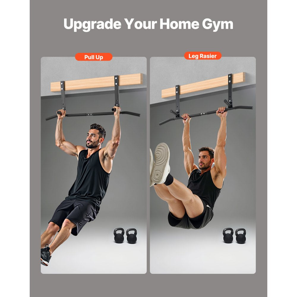 VEVOR Joist Mount Pull Up Bar Ceiling Mounted Chin Up Bar Heavy Duty Home Gym