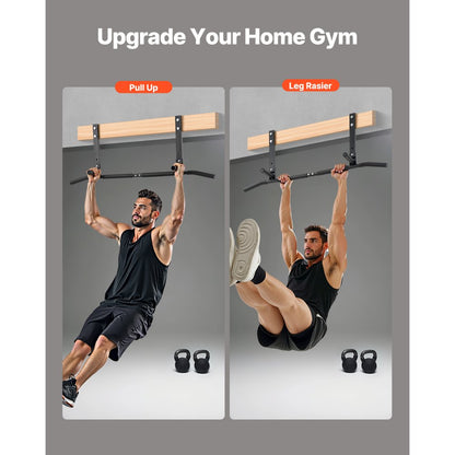 VEVOR Joist Mount Pull Up Bar Ceiling Mounted Chin Up Bar Heavy Duty Home Gym