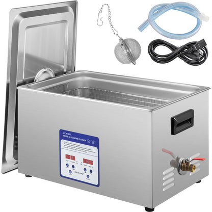 VEVOR Digital Ultrasonic Cleaner 30L Ultrasonic Cleaning Machine 40kHz Sonic Cleaner