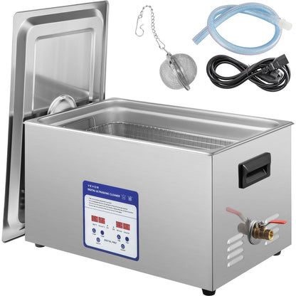 30L Digital Ultrasonic Cleaner with 40kHz Frequency, Heater & Timer