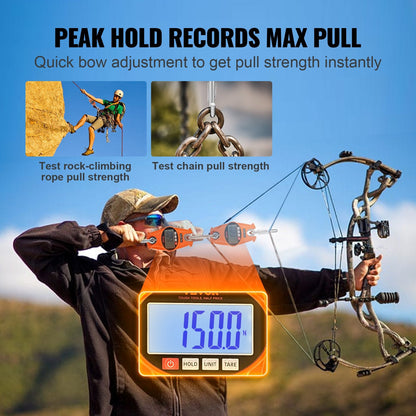 Heavy Duty Industrial Crane Scale 300 kg with LCD & Hooks for Outdoor Use