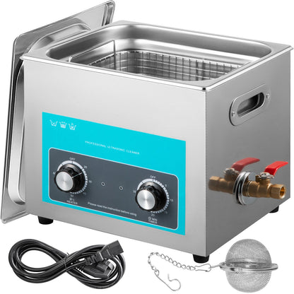 Vevor Ultrasonic Jewelry Cleaner with Heater Timer for Cleaning Eyeglass Rings Dentures
