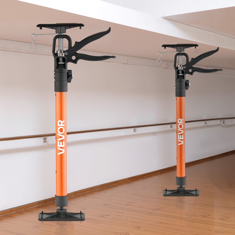 Cabinet Jack Support Pole, 2-Pack, 54-155 cm Steel Telescopic Quick Support Rod, Adjustable 3rd Hand System up to 70 kg 