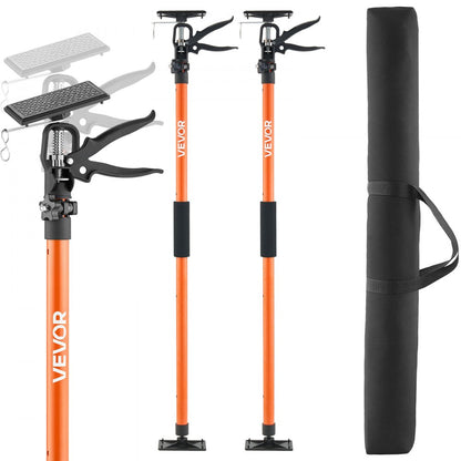 Cabinet Jack Support Pole, 2-Pack, 116-290 cm Steel Telescopic Quick Support Rod, Adjustable 3rd Hand System up to 70 kg