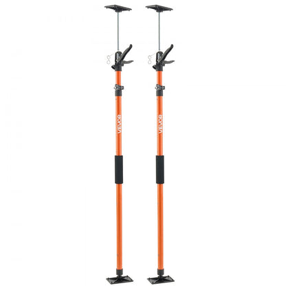 Cabinet Jack Support Pole, 2-Pack, 116-290 cm Steel Telescopic Quick Support Rod, Adjustable 3rd Hand System up to 70 kg