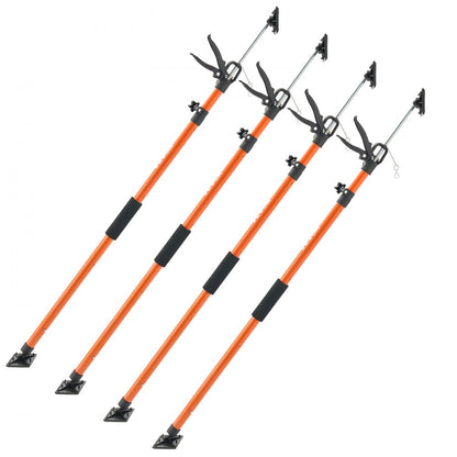 Cabinet Jack Support Pole, 4-Pack, 116-290 cm Steel Telescopic Quick Support Rod, Adjustable 3rd Hand System up to 70 kg