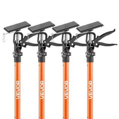 Cabinet Jack Support Pole, 4-Pack, 116-290 cm Steel Telescopic Quick Support Rod, Adjustable 3rd Hand System up to 70 kg
