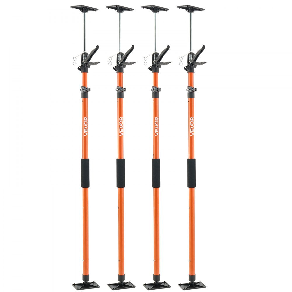Cabinet Jack Support Pole, 4-Pack, 116-290 cm Steel Telescopic Quick Support Rod, Adjustable 3rd Hand System up to 70 kg