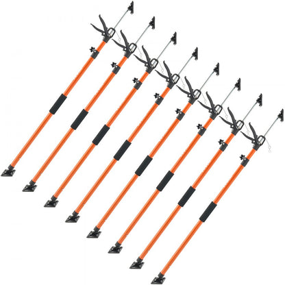 8Pcs Cabinet Jack Support Pole 116-290 cm Telescopic Quick Support Rod