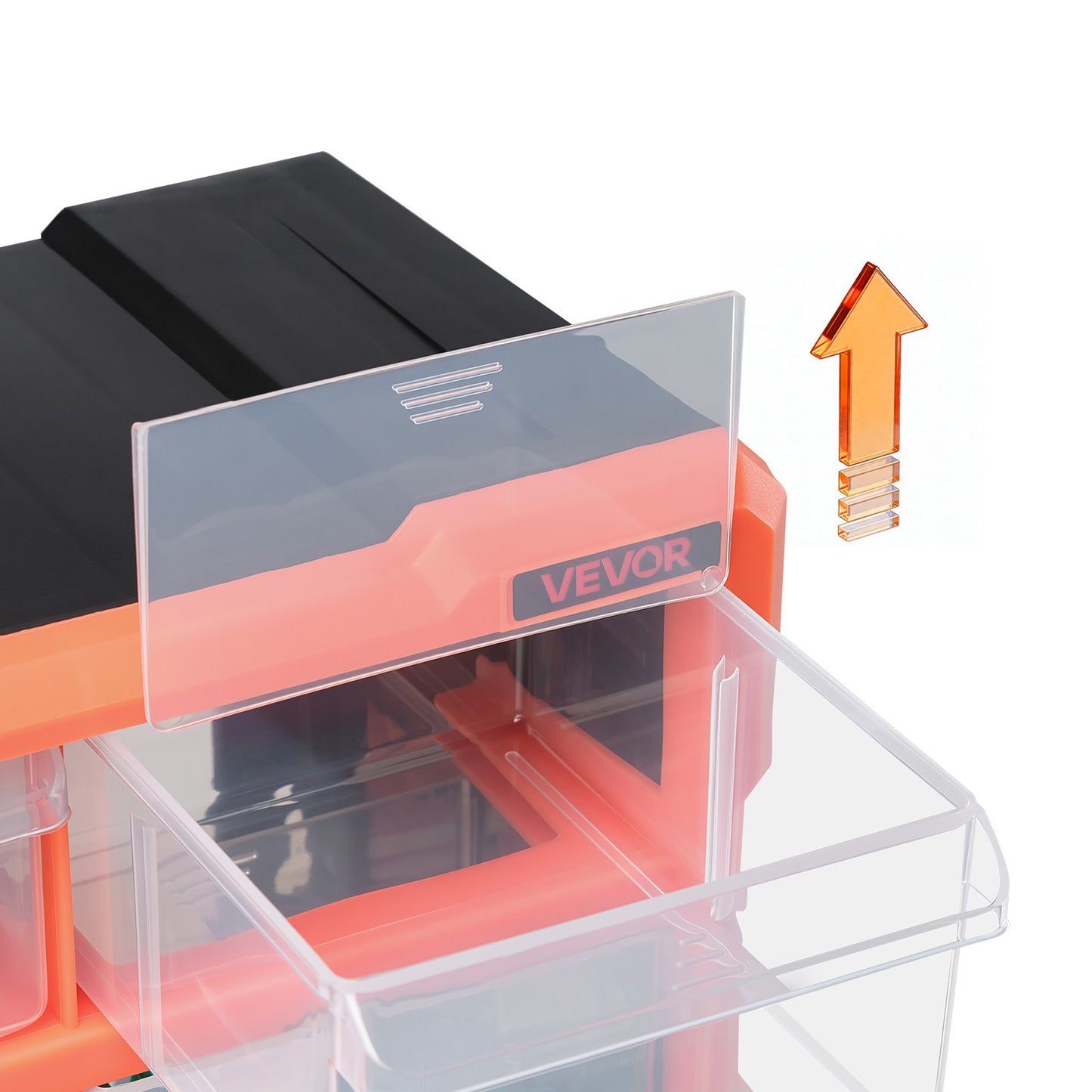 60-Drawer Storage Organizer, Plastic, Drawer Storage Cabinet for Garage Organization, Stackable Small Parts Organizer, Wall-Mounted Toolbox, for Hardware, Beads, Screws, Crafts, Building Bricks