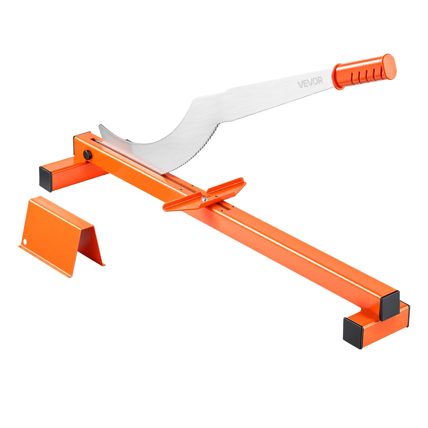 304.8mm Vinyl Floor Cutter, 10mm Thick Laminate Flooring Cutter with Cutting Angle Guide, Rubber Handle, Honing Stone, D2 Steel Blade for Cutting Laminate, Vinyl, Home Renovation