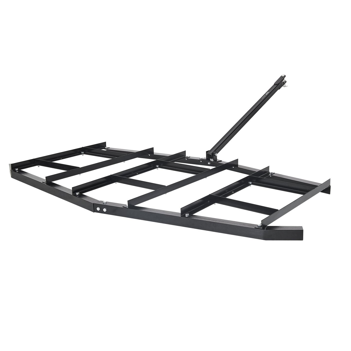 Drag Harrow, 2150 mm Width Tow Behind Drag Harrow, Q235 Steel Driveway Grader with Adjustable Bars & Pin Hitch, Support up to 50 lbs, Tractor Driveway Harrow for ATVs, UTVs, Garden Lawn Tractors