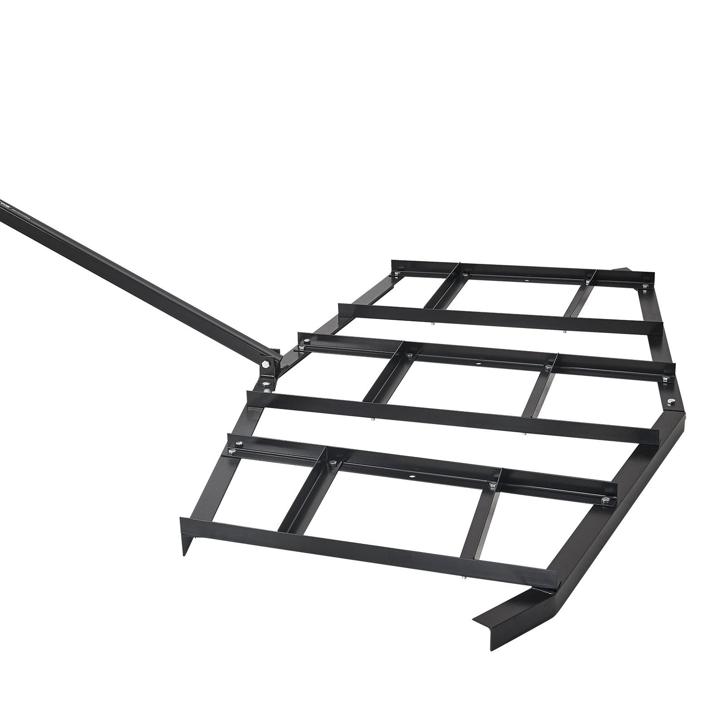 Drag Harrow, 2150 mm Width Tow Behind Drag Harrow, Q235 Steel Driveway Grader with Adjustable Bars & Pin Hitch, Support up to 50 lbs, Tractor Driveway Harrow for ATVs, UTVs, Garden Lawn Tractors