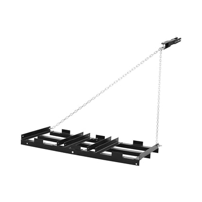 Drag Harrow, 122 x 50 cm, Tow-Behind Driveway Grader with Adjustable Width & 50lbs Load Capacity, Heavy Duty Lawn Leveling Rake, Galvanized Steel Gravel Driveway Drag, Fits ATVs UTVs Tractors