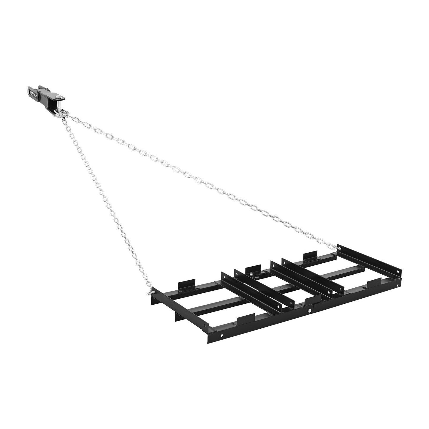 Drag Harrow, 122 x 50 cm, Tow-Behind Driveway Grader with Adjustable Width & 50lbs Load Capacity, Heavy Duty Lawn Leveling Rake, Galvanized Steel Gravel Driveway Drag, Fits ATVs UTVs Tractors