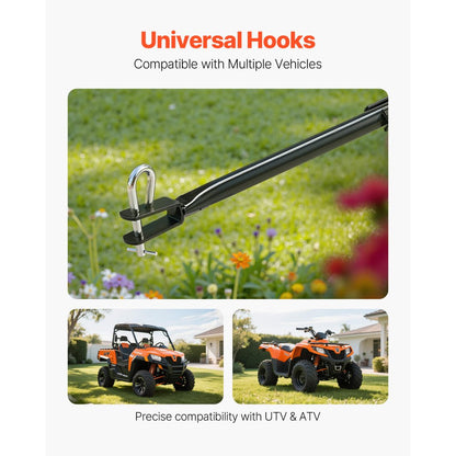 Tow-Behind Broadcast Spreader 130LB 15 Setting 0-9.8 ft Spreading Width for Seed