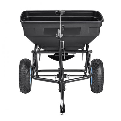 Tow-Behind Broadcast Spreader 130LB 15 Setting 0-9.8 ft Spreading Width for Seed