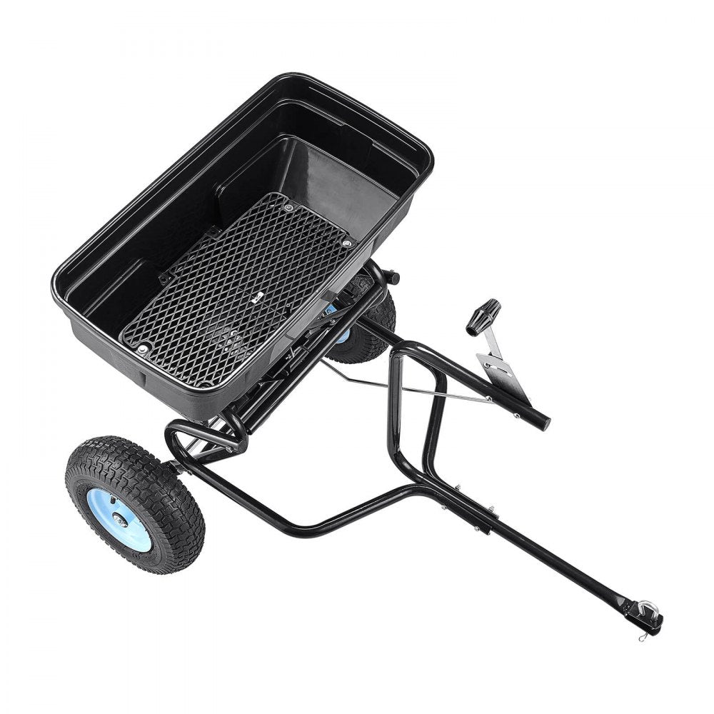 Tow-Behind Broadcast Spreader 130LB 15 Setting 0-9.8 ft Spreading Width for Seed